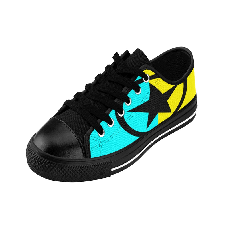 Global Super Star Men's Sneakers Aqua & Yellow