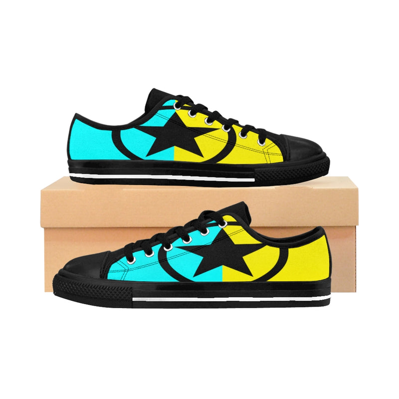 Global Super Star Men's Sneakers Aqua & Yellow