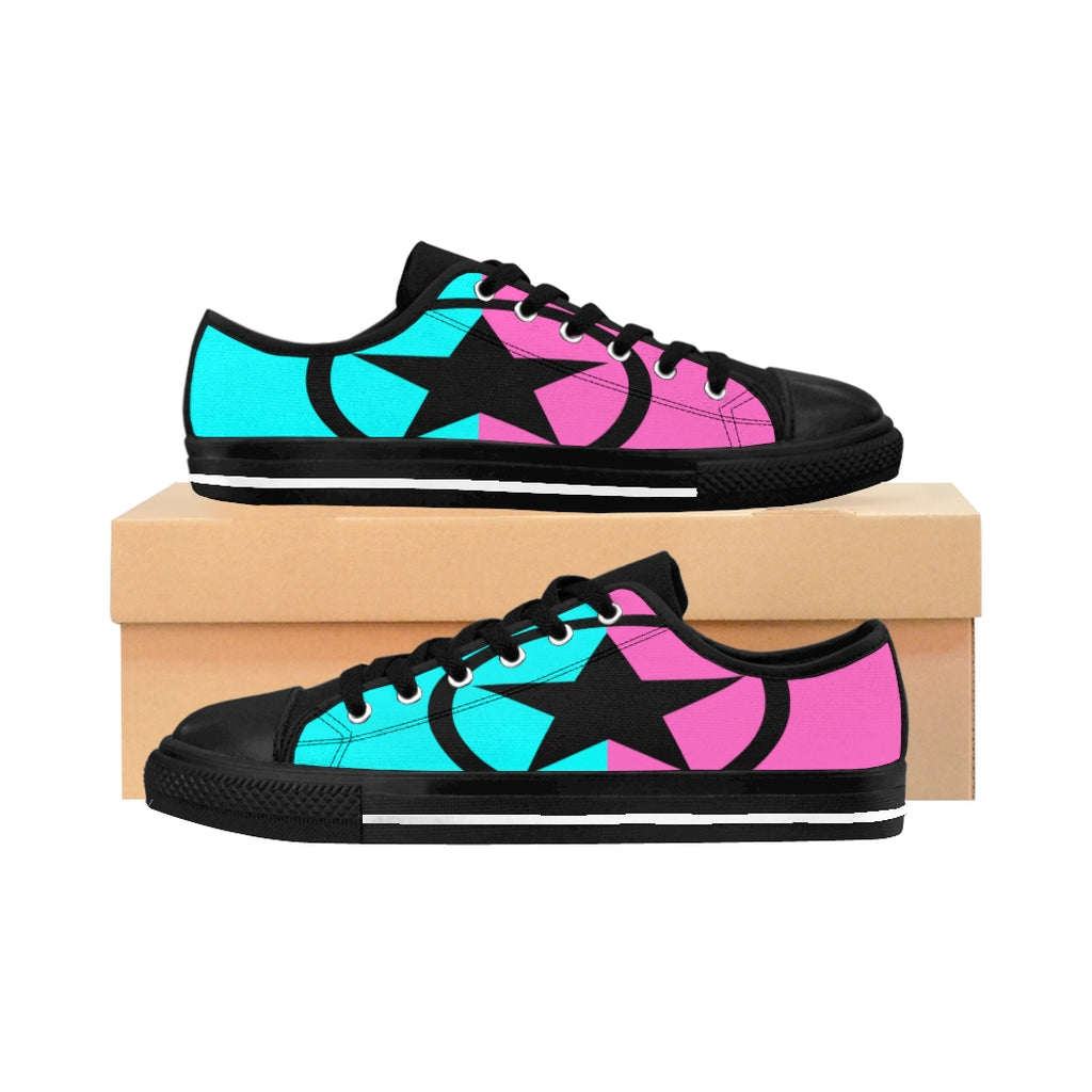 Global Super Star Women's Sneakers Pink & Aqua