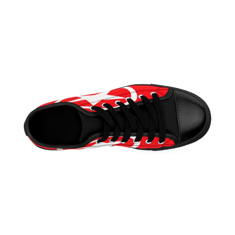 Global Super Star Men's Sneakers Red & White