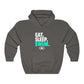 EAT. SLEEP. SWIM. Unisex Heavy Blend™ Hooded Sweatshirt