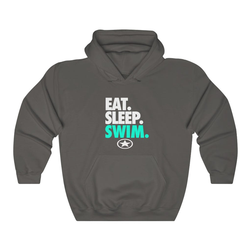 EAT. SLEEP. SWIM. Unisex Heavy Blend™ Hooded Sweatshirt