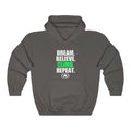 Dream. Believe. Climb. Repeat. Unisex Heavy Blend™ Hooded Sweatshirt