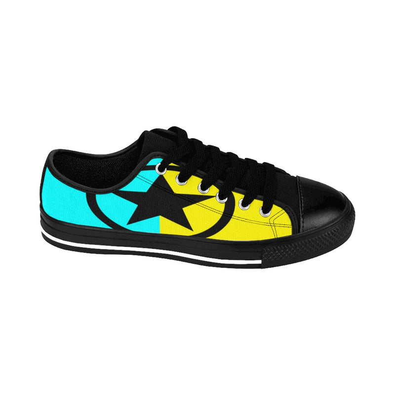 Global Super Star Men's Sneakers Aqua & Yellow