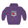 PEACE LOVE CRICKET Unisex Heavy Blend™ Hooded Sweatshirt