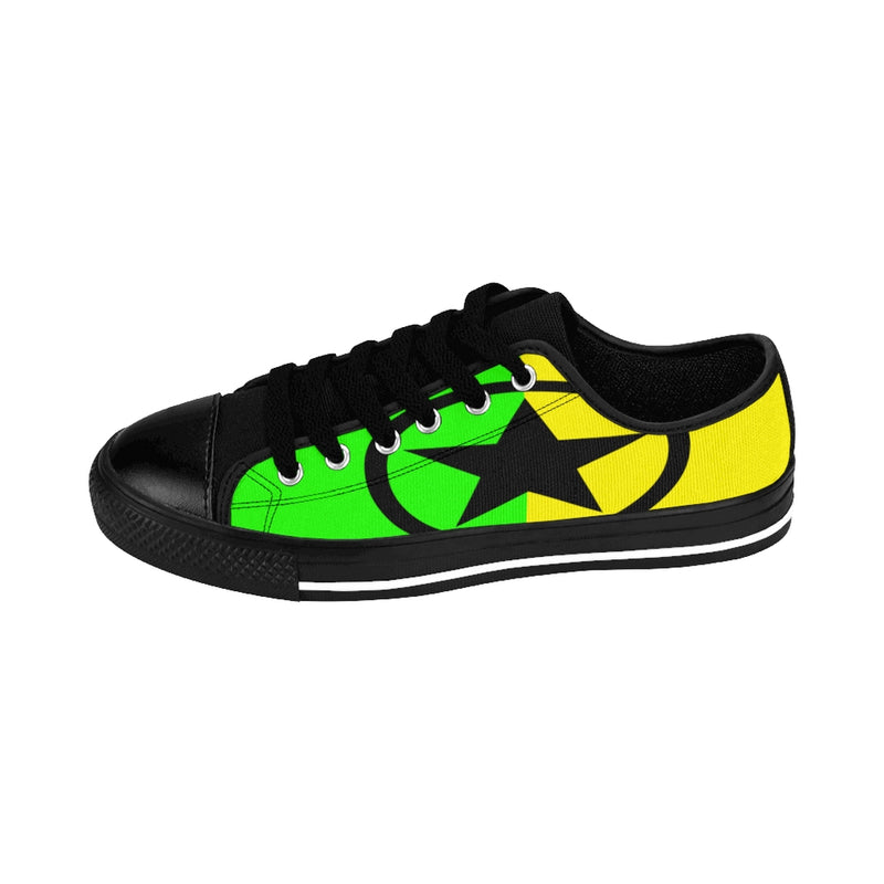 Global Super Star Men's Sneakers Black Yellow & Neon Green