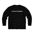 Play Strong Logo Men's Long Sleeve Sport Performance Tee