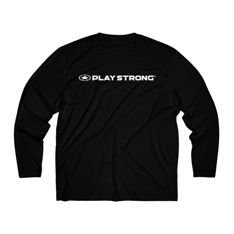 Play Strong Logo Men's Long Sleeve Sport Performance Tee