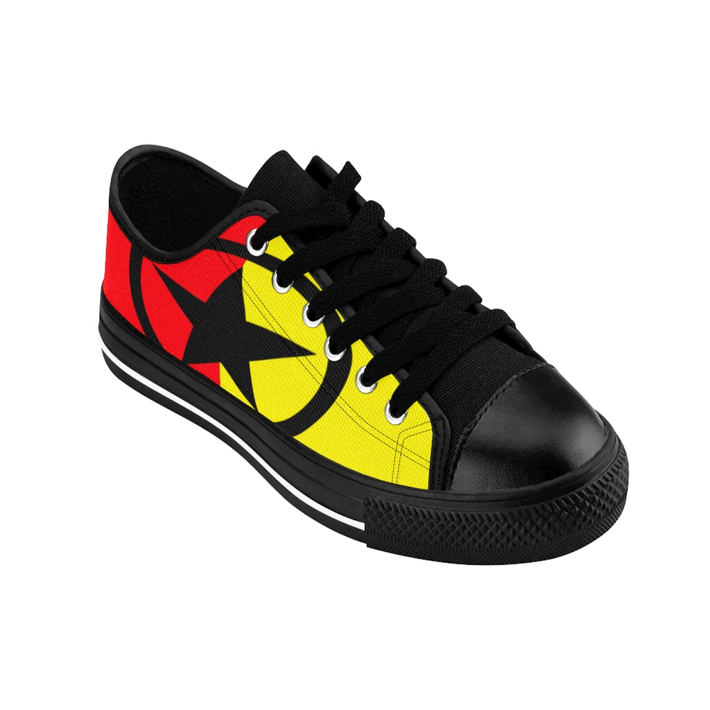 Global Super Star Women's Sneakers Red Black & Yellow