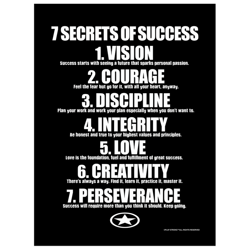 7 SECRETS OF SUCCESS Poster