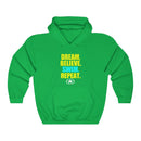 DREAM. BELIEVE. SWIM. Unisex Heavy Blend™ Hooded Sweatshirt
