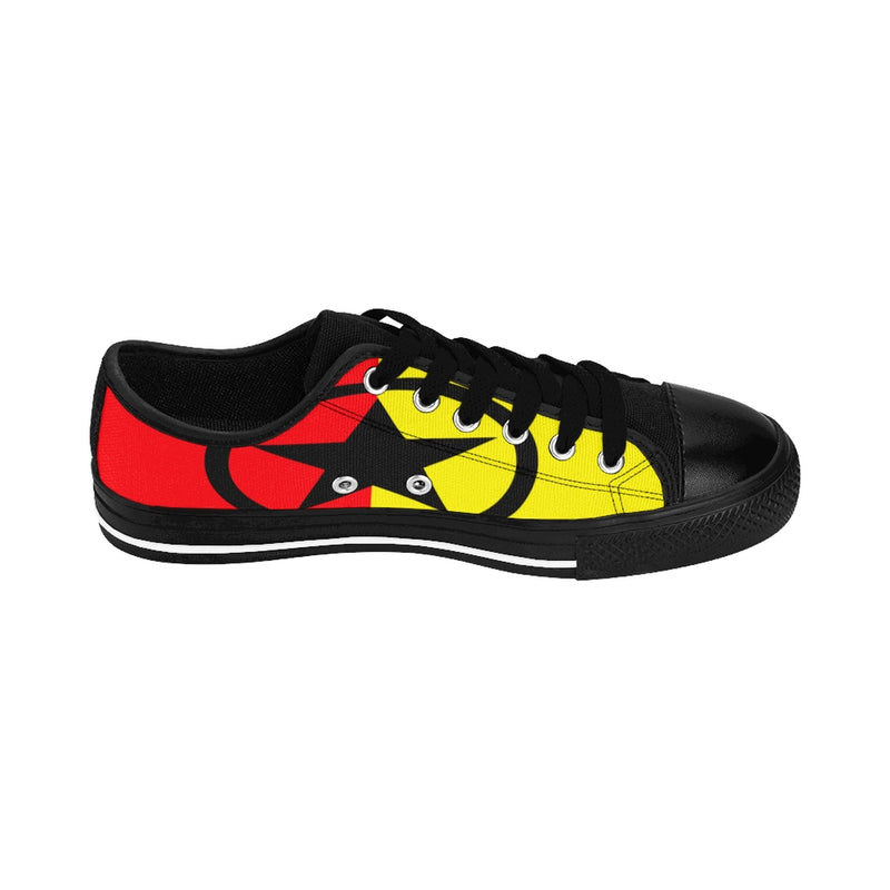 Global Super Star Women's Sneakers Red Black & Yellow