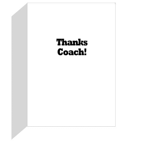 THANKS COACH! "Dream Big" 3-PACK SPORTS POWERCARDS Greeting Cards (5x7) Perfect for youth sports - Your Coaches Will Love 'Em!