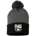 Play Strong SUPER STAR POM-POM  Knit Cap