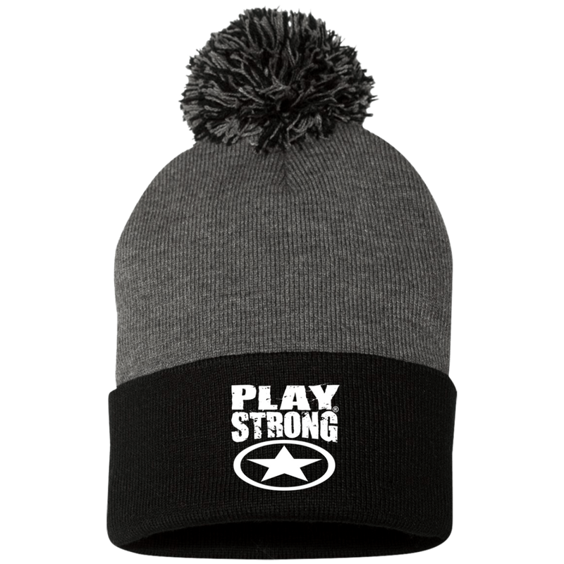 Play Strong SUPER STAR POM-POM  Knit Cap