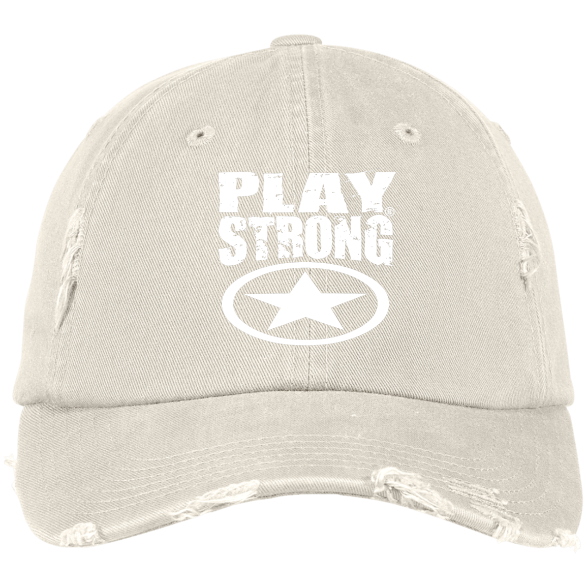 Distressed Play Strong Star Cap