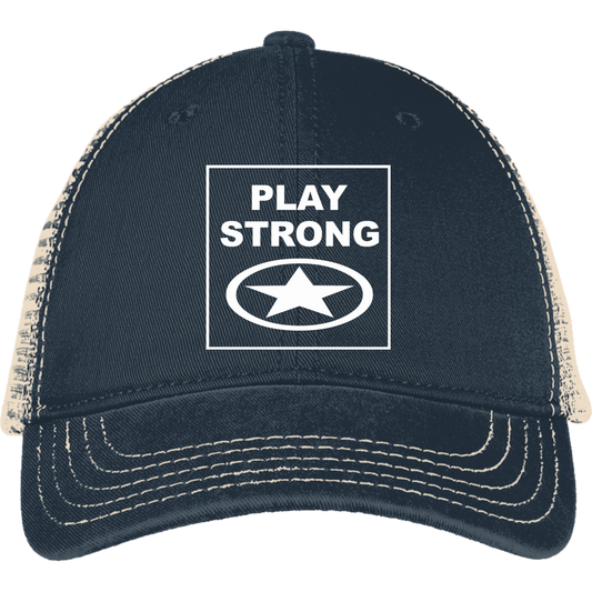 Play Strong Logo Mesh Back Cap
