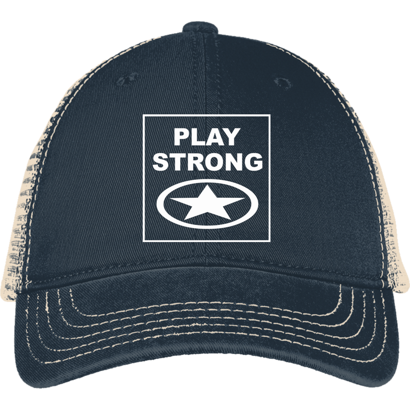 Play Strong Logo Mesh Back Cap