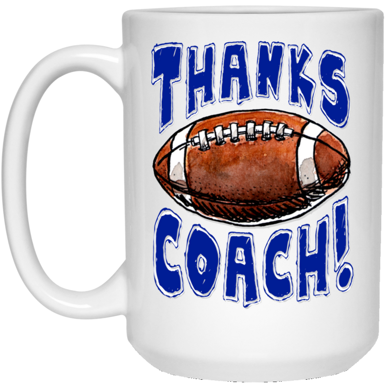 Thanks Coach! 15 oz. White Mug