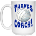 Thanks Coach! 15 oz. White Mug