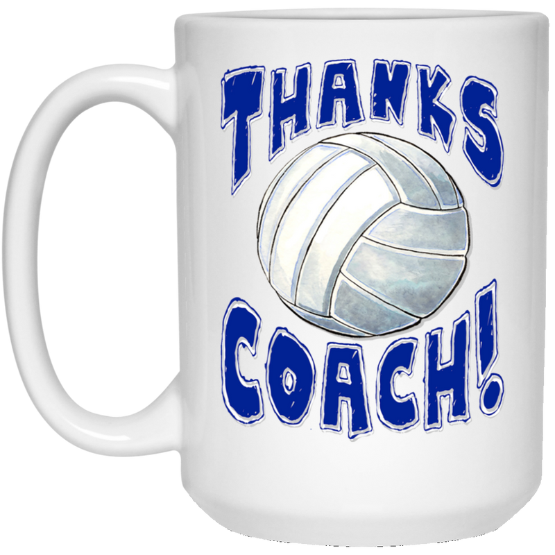 Thanks Coach! 15 oz. White Mug