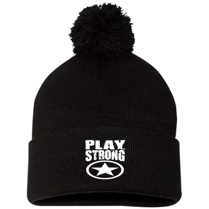 Play Strong SUPER STAR POM-POM  Knit Cap