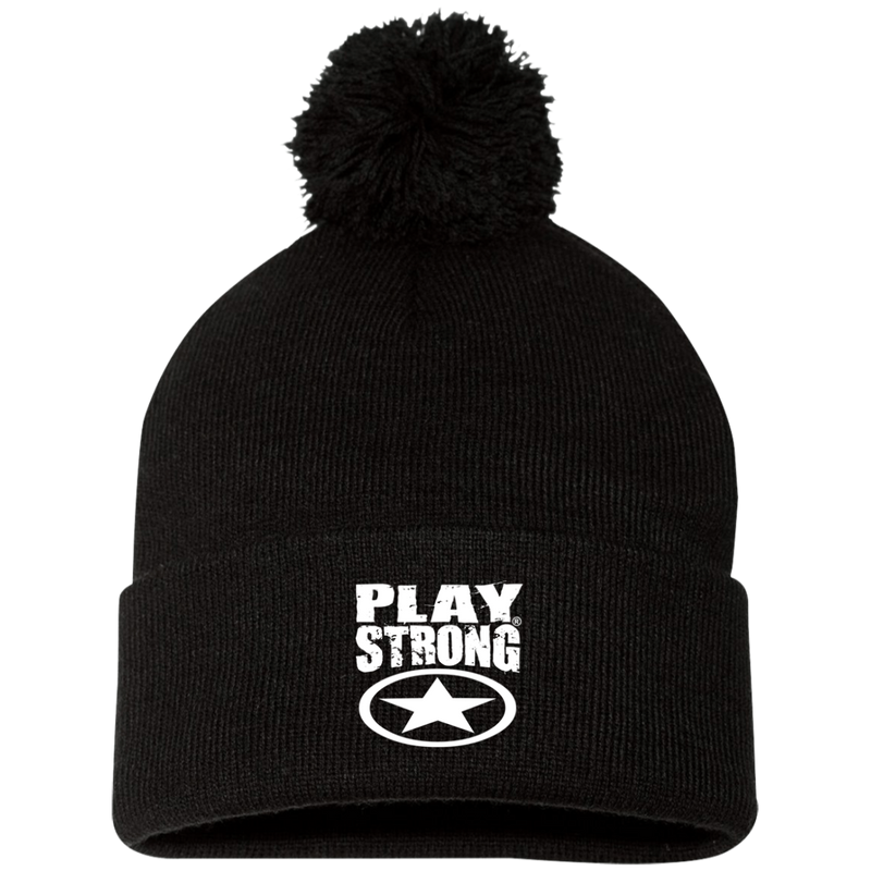 Play Strong SUPER STAR POM-POM  Knit Cap