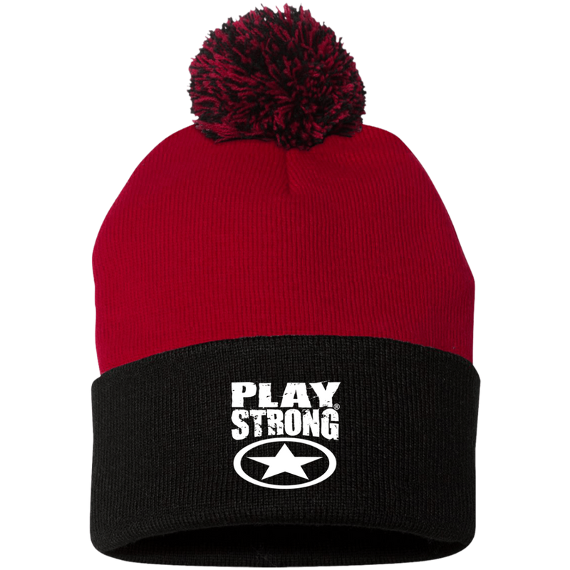 Play Strong SUPER STAR POM-POM  Knit Cap