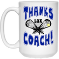 Thanks Coach! 15 oz. White Mug