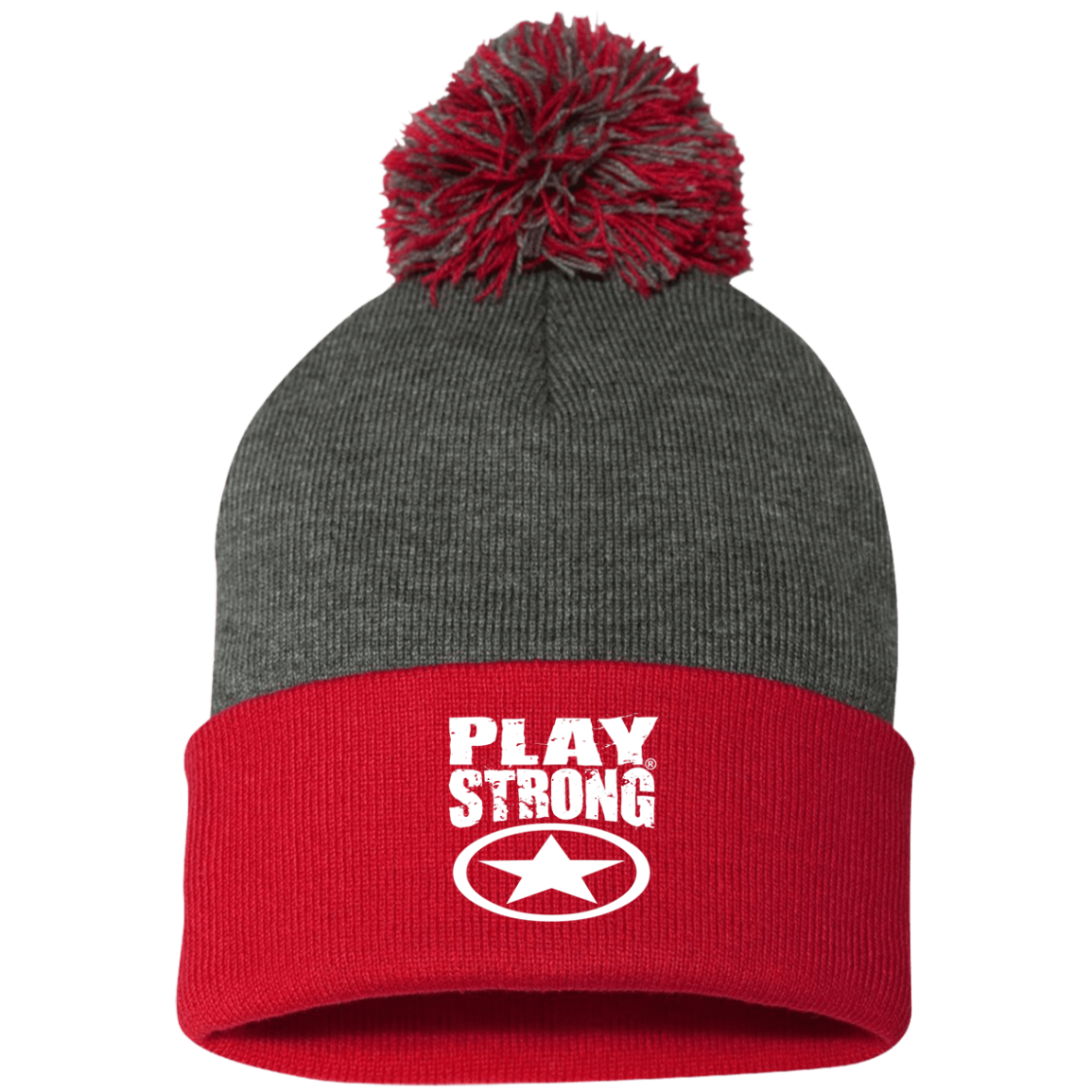 Play Strong SUPER STAR POM-POM  Knit Cap
