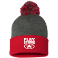 Play Strong SUPER STAR POM-POM  Knit Cap