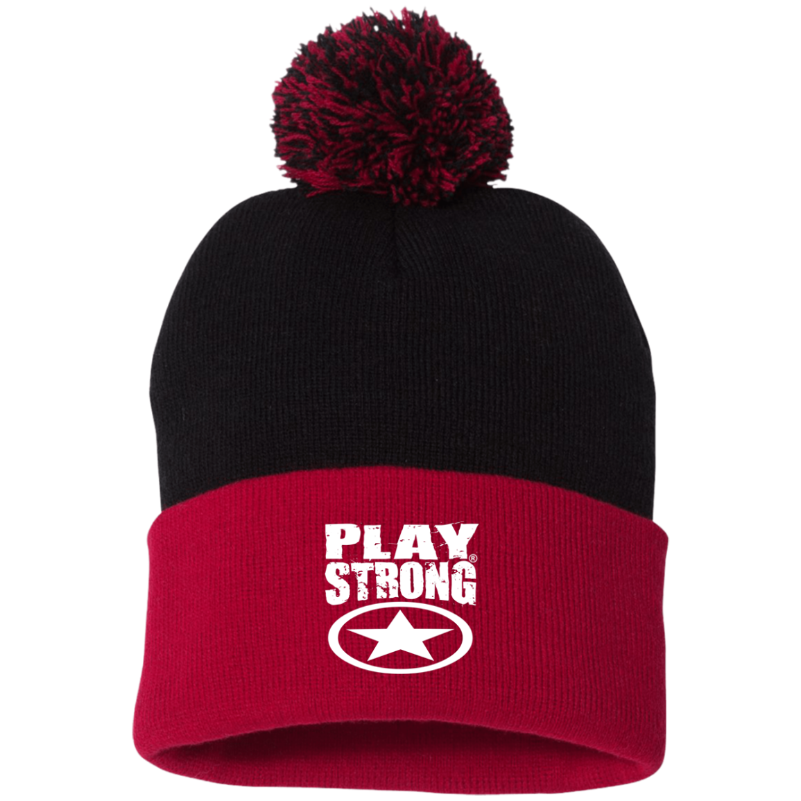 Play Strong SUPER STAR POM-POM  Knit Cap