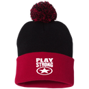 Play Strong SUPER STAR POM-POM  Knit Cap