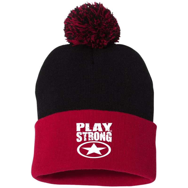 Play Strong SUPER STAR POM-POM  Knit Cap