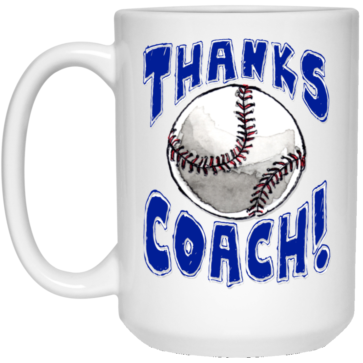 Thanks Coach! 15 oz. White Mug