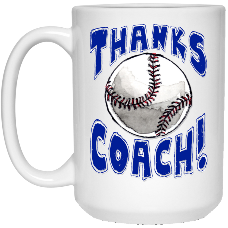 Thanks Coach! 15 oz. White Mug