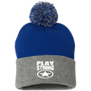 Play Strong SUPER STAR POM-POM  Knit Cap