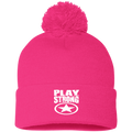 Play Strong SUPER STAR POM-POM  Knit Cap