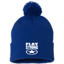 Play Strong SUPER STAR POM-POM  Knit Cap