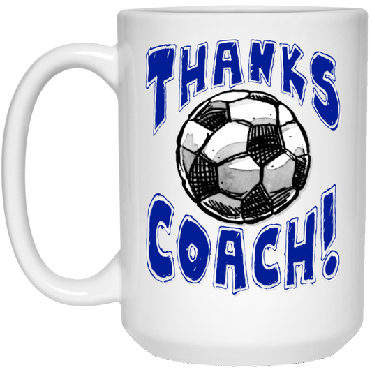 Thanks Coach! 15 oz. White Mug