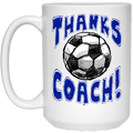 Thanks Coach! 15 oz. White Mug