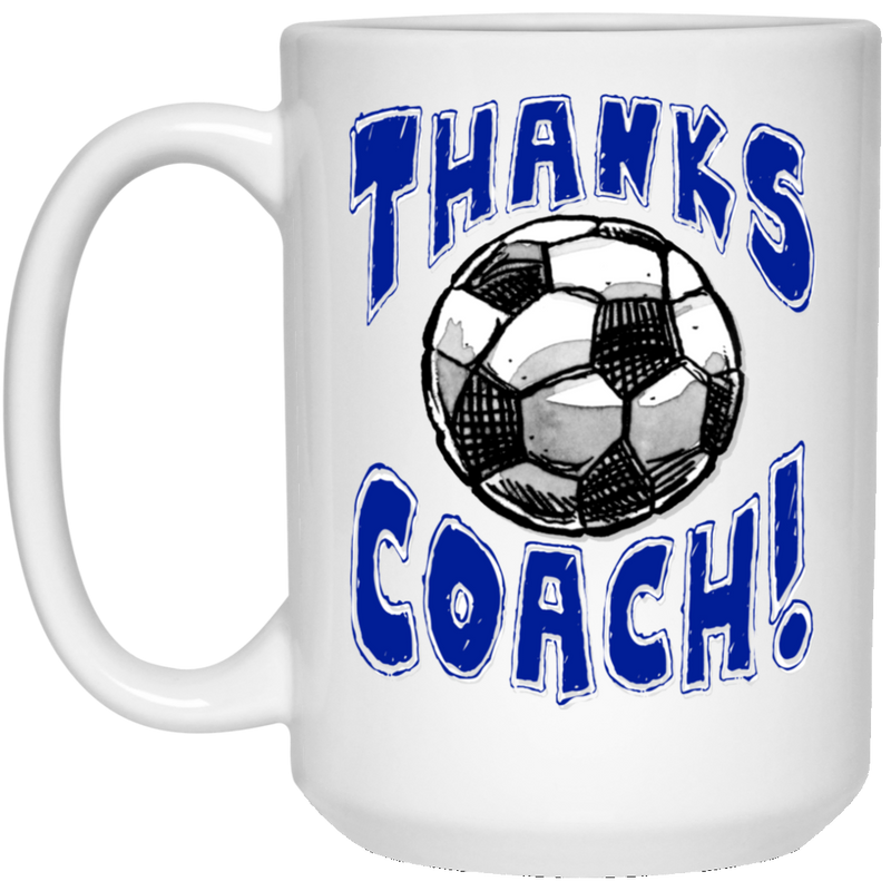 Thanks Coach! 15 oz. White Mug