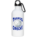 Thanks Coach! 20 oz. Stainless Steel Water Bottle