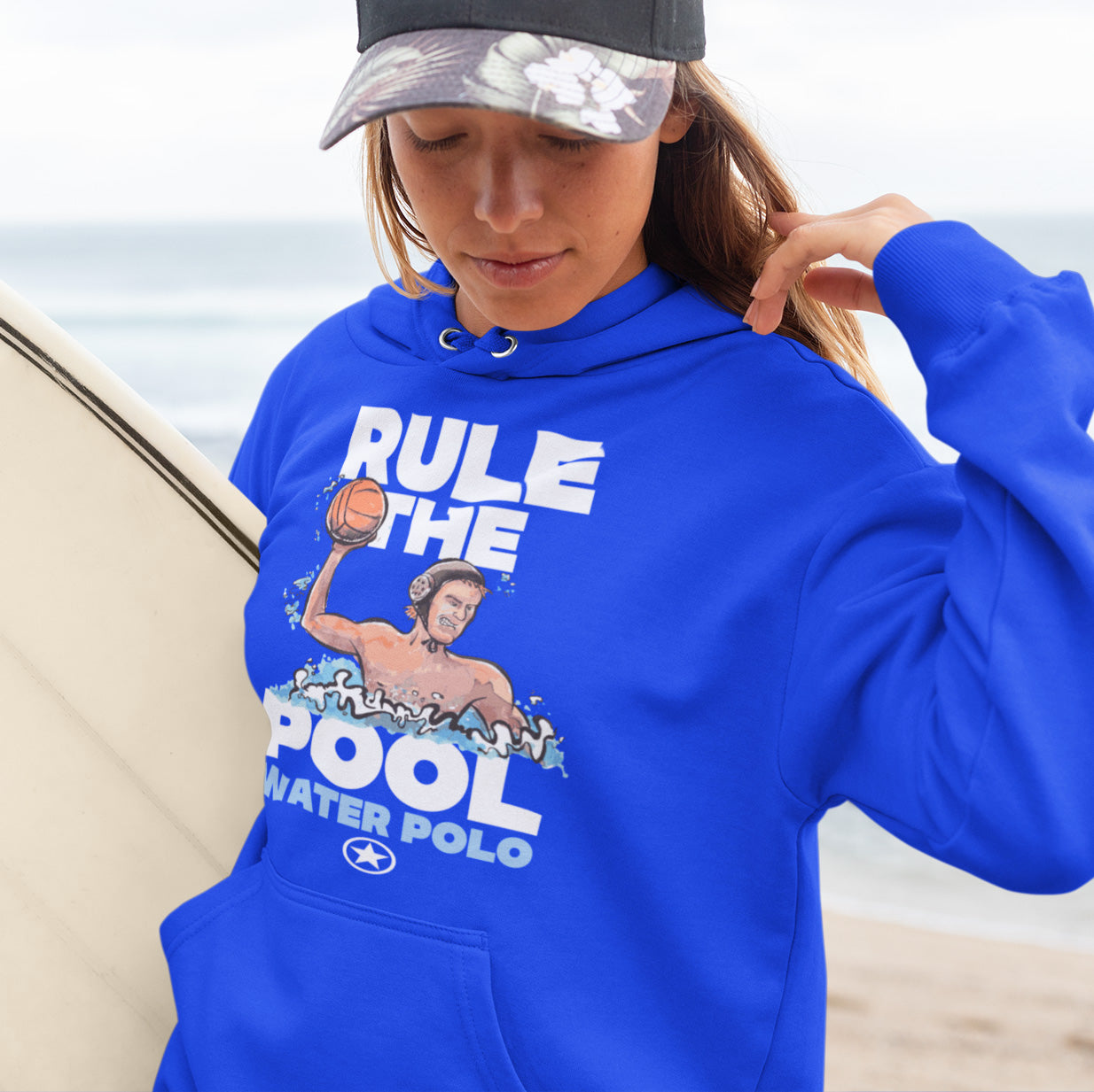 Water Polo RULE THE POOL Unisex fashion hoodie