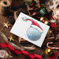 Santa Sports "Jingle Ballin'" Golf Christmas Notecards and Envelopes 12-Pack