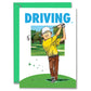 GOLF Birthday Power Player Birthday Card 1-Pack (5x7) Illustrated Sports Birthday Greeting Cards