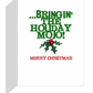 Santa Sports "The Holiday Rush" Football Christmas 5x7 Greeting Card 3-Pack