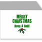 Santa Sports "Jingle Ballin'" Tennis Christmas Notecards and Envelopes 12-Pack