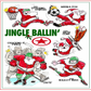 Santa Sports "Jingle Ballin'" Football Christmas Notecards and Envelopes 12-Pack