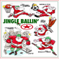 Santa Sports "Jingle Ballin'" Soccer Christmas Notecards and Envelopes 12-Pack